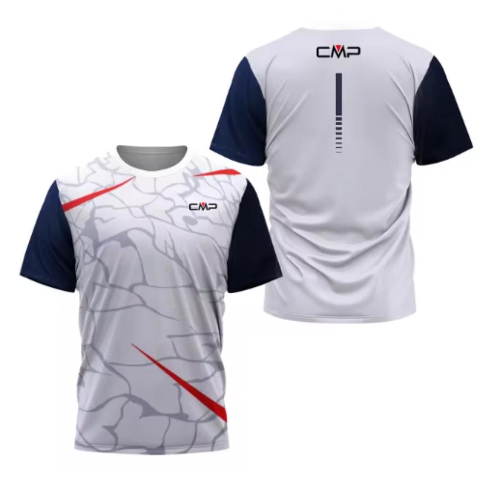 Summer 3D Printed Men's Quick Drying T-Shirt High Quality Hiking Tennis Badminton Sports T Shirt Fashion Male Cmp Short Sleeve Clothes