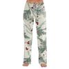 Women's Christmas Print Loose Fit Pajama Pants for Sleep and Home Relaxation