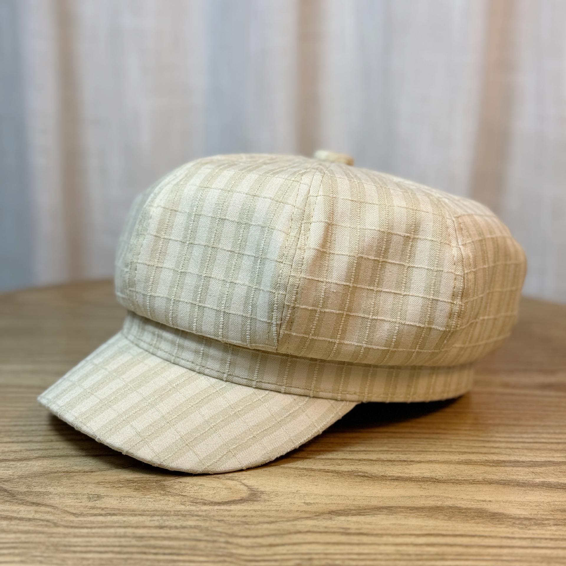 

Повседневная универсальная восьмиугольная шляпа в британском стиле для женщин, весна-осень, новая шляпа газетчика Adjustable хаки