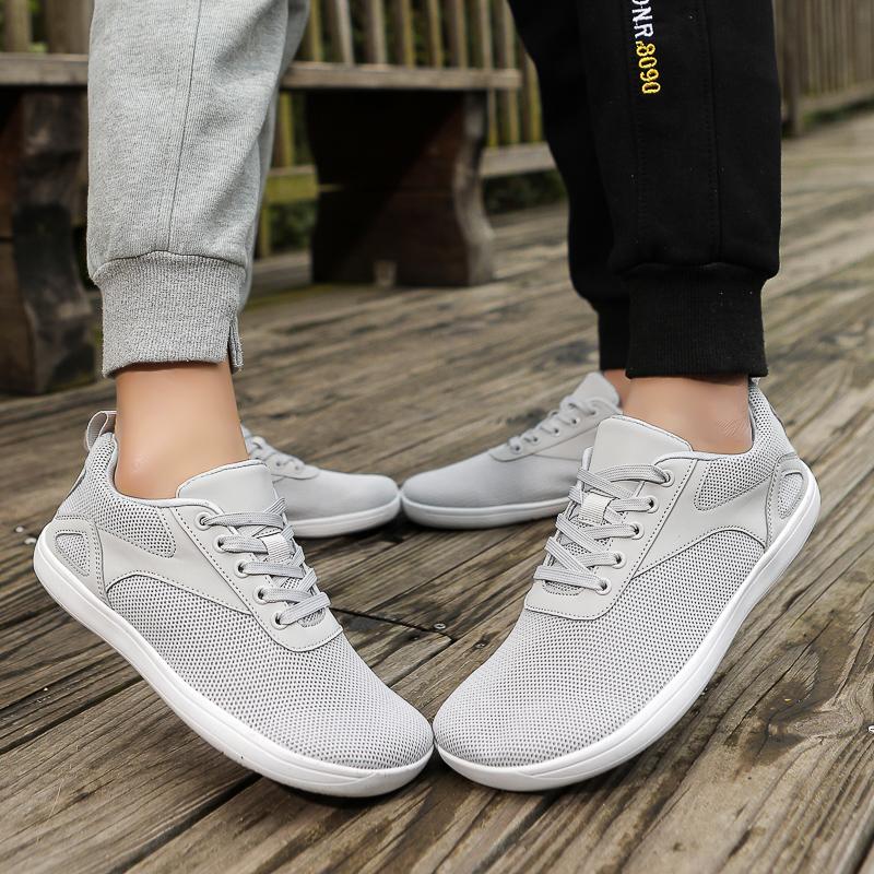 Breathable Mesh Cross-training Sneakers Minimalist Outdoor Walking Shoes Wide Toe Sports Shoes Non-slip Jogging Flats