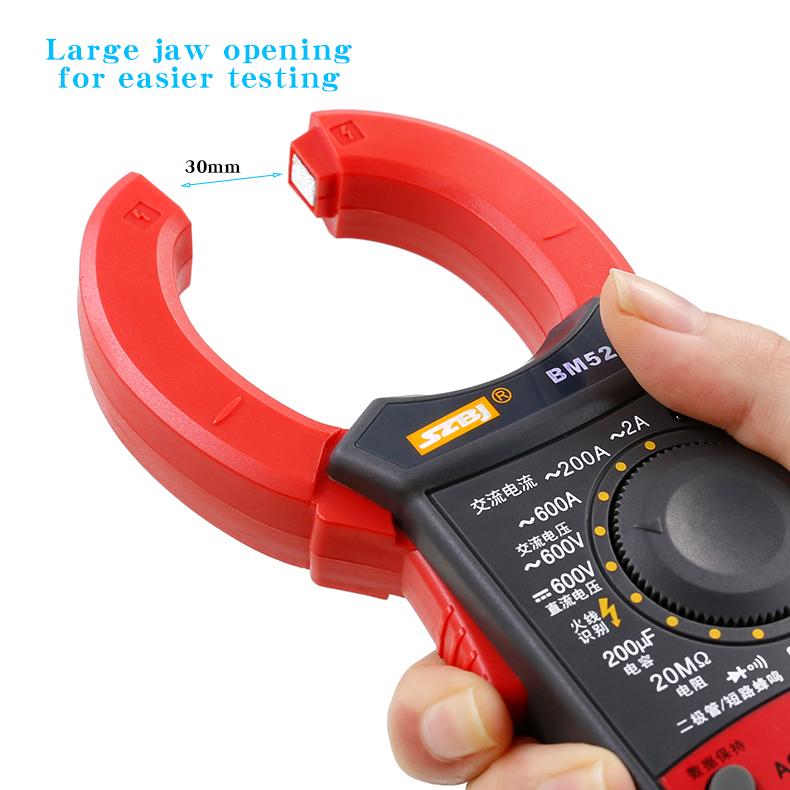 SZBJ BM5266+ Digitales Zangenmultimeter Wechselstrommesser Universelles Zangenmessgerät Kapazitätsmesser