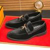 Men's Loafers Foreign Trade New Anti-velvet Leather Beanie Shoes Trendy Large Size Foot Casual Leather Shoes