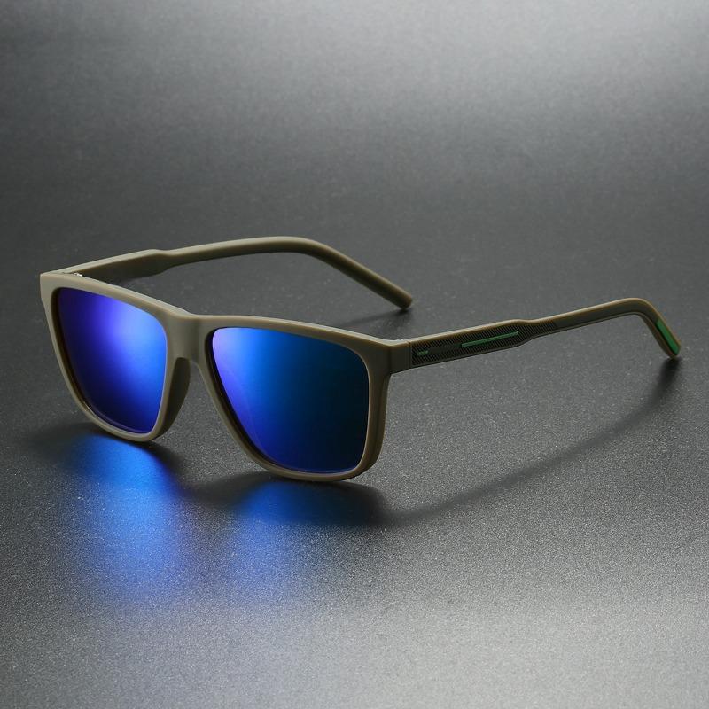 Non-polarized Fashion One-Piece Frame Square Frame Sunscreen Sunglasses Men Women Outdoor Travel Anti Strong Light Eyeglasses