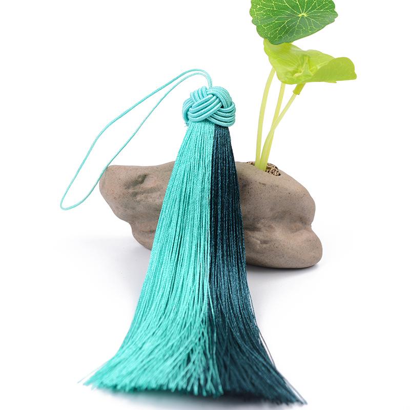 Hand-Woven Double Tassel Mixed-Color Bookmark: No Fading or Bending