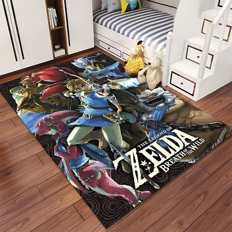 Legend of Zelda: Breath of the Wild Rug Non-slip rug suitable for living room and bedroom sofas.