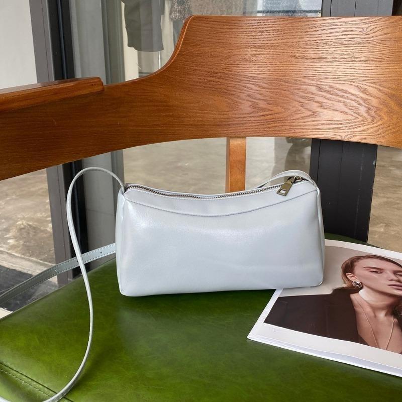 Genuine Leather Fashionable Small Square Bag Crossbody Trendy Single-shoulder Bag Large-capacity Pillow Bag