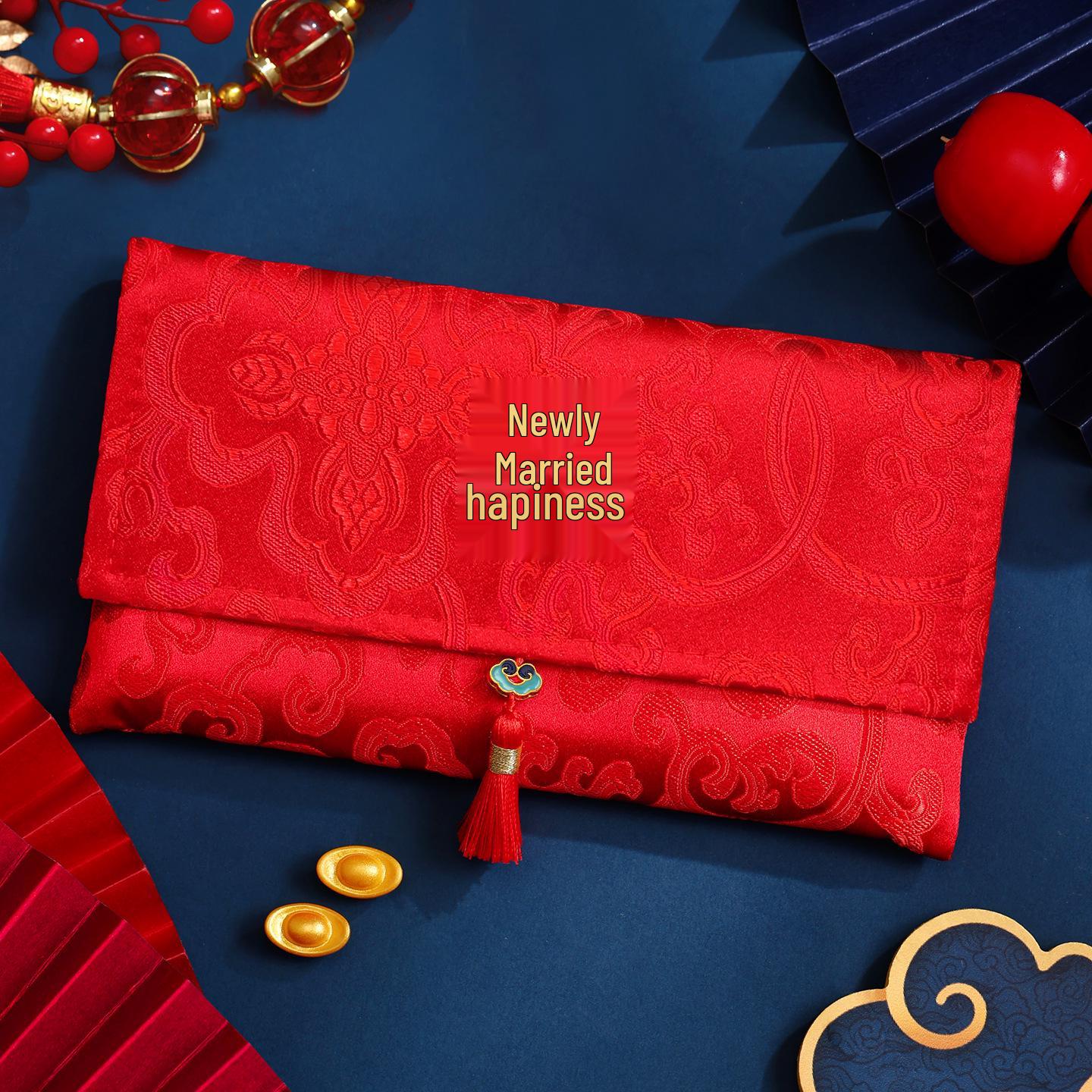 

Large Double Happiness Wedding & Engagement Money Envelope - Red L Size - Holds about 1,000 to 15,000