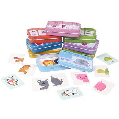 Bebeluși copii Carduri cognitive Materiale Montessori Fructe de animale Cărți de învățare a englezei chineze Puzzle-uri Jucării educaționale pentru copii