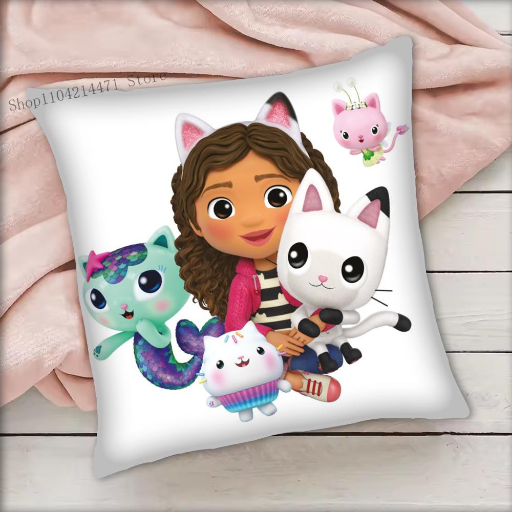 1 Stück G-Gabbys Puppenhaus Kissenbezug Quadratisch Schlafzimmer Sofa Freizeit Komfort Kissen Auto Wohnzimmer Heimdekoration