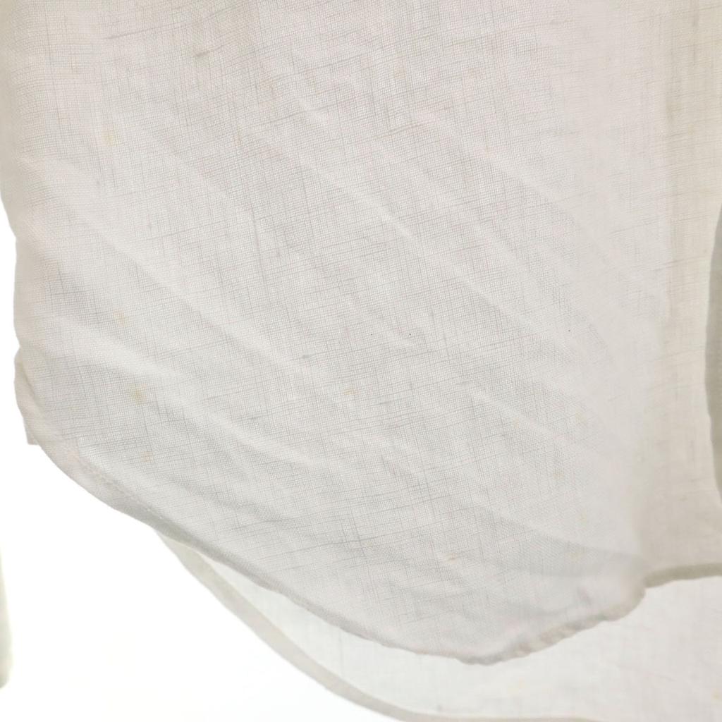 HAVERSACK Long Sleeve Round Collar Linen Shirt S White Women Used