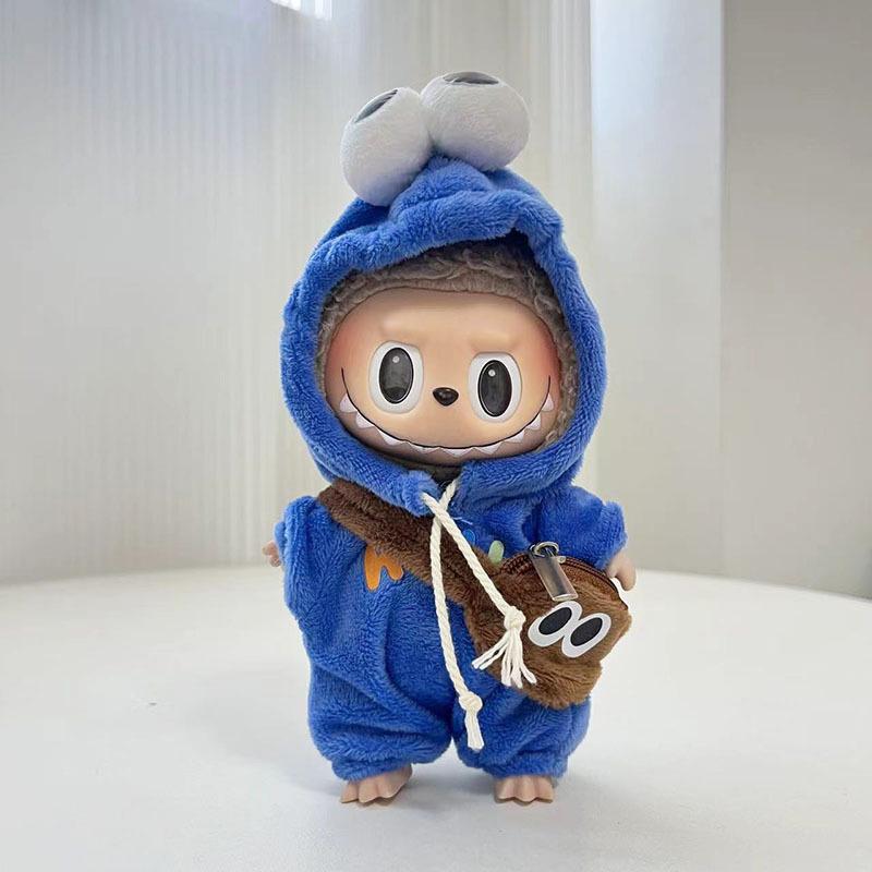 17 cm Mini Plysjdukke Klær Antrekk Tilbehør For Korea Kpop Exo Labubu Dukke V1 V2 Kamelia Stropp Skjørtsett Klær Gave