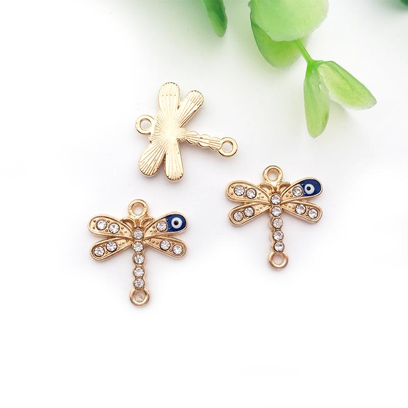 Evil Eye Charms with Butterfly & Starfish Connectors for DIY Jewelry Bracelets & Necklaces