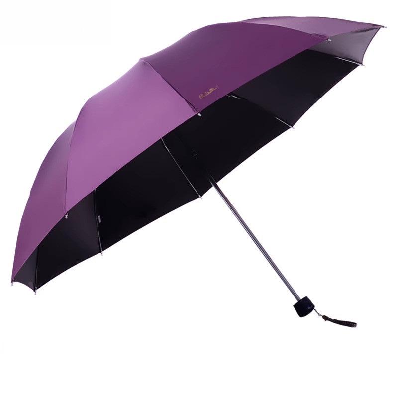 Large Folding Umbrella for Two or Three People with Sun Protection and Anti-UV Features