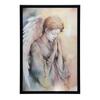 Betender Engel in Pastelltönen Betender Engel in Pastelltönen, 30X40 Cm, Rahmen Holz Helle Eiche, Papier Matt 230 Gsm