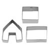 3-Piece Stainless Steel 430 Biscuit Cutter & Mousse Ring Baking Set
