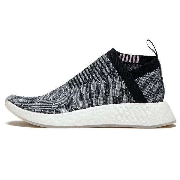 

adidas NMD_CS2 Primeknit Серо-белые женские кроссовки Black Core-Black BY9312