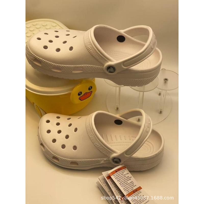 Men's and Women's Beach Shoes Baotou Sandals Outer Wear Couple's Casual Versatile Breathable Hole Shoes Beach Non-slip