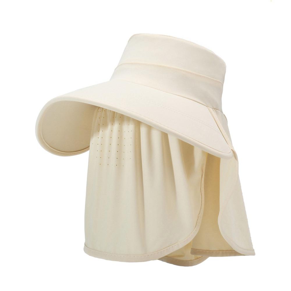 Foldable Shawl Fisherman Hat Wide Brim Anti UV Tea Picking Hat Neck Face Protection Breathable Ice Silk Sunscreen Hat for Women