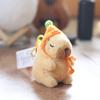 Capybara Pink Plush Keychain Toy With Watermelon Pattern Kid Collectors Doll