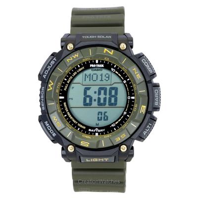 Pro Trek Digital Bio-Based Resin Strap Solar PRG-340ANS-3 100M Men's Watch