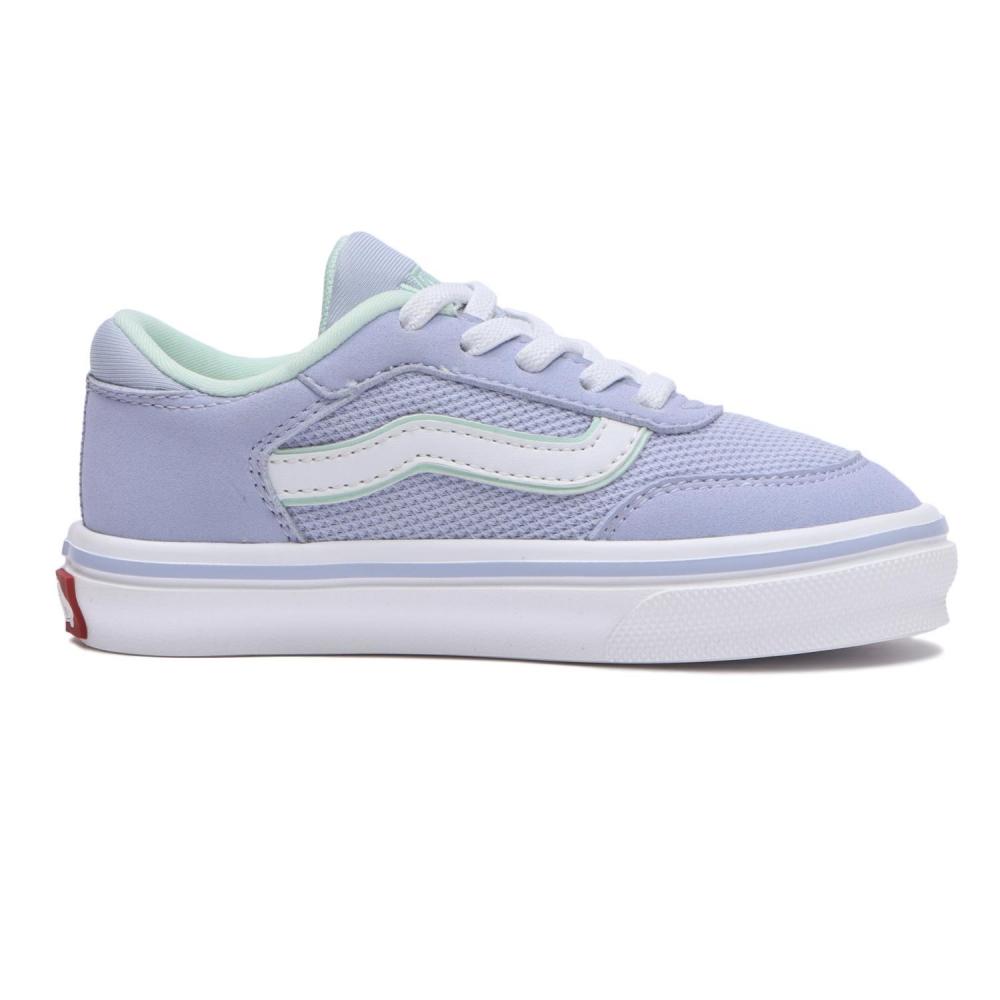 Vans Script V3854k Lav Wht Mint