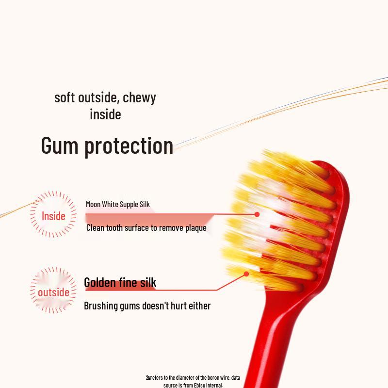 Huibaishi 48-Loch Zahnbürste mit breitem Kopf