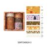 6 ruller Merry Xmas Washi Tapes Sett Gullfolie Selvklebende Maskeringstape Juledekorasjonsklistremerker for Album Gaveinnpakning