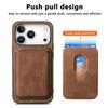 For iPhone 17 Pro Max Case Retro Leather + TPU Phone Cover with Detachable Card Slot