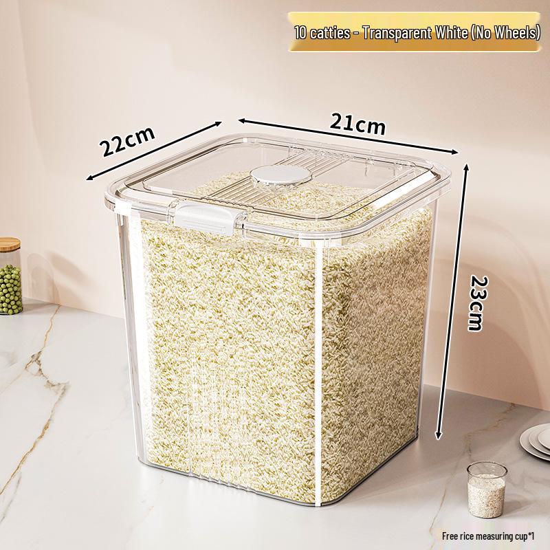 Pest-Proof Moisture-Proof Rice Flour Storage Jar | Food-Grade Large Capacity Container