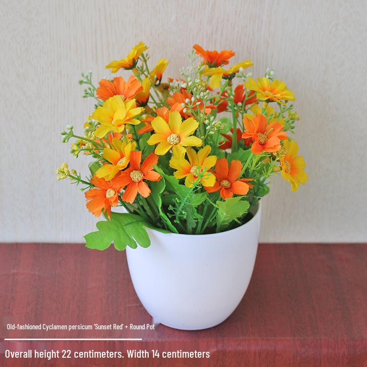 Silk Rose Bonsai: Artificial Flowers & Greenery for Indoor/Outdoor Decor