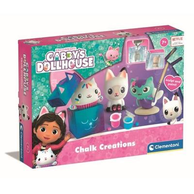 Clementoni – Gabby und das Zauberhaus Gipsfiguren – Multi-Aktivitäts-Set (Skulpturen, Gemälde…) - Ab 7 Jahren