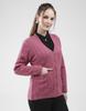 MONTE CARLO Women's V Neck Full Sleeves Cardigan