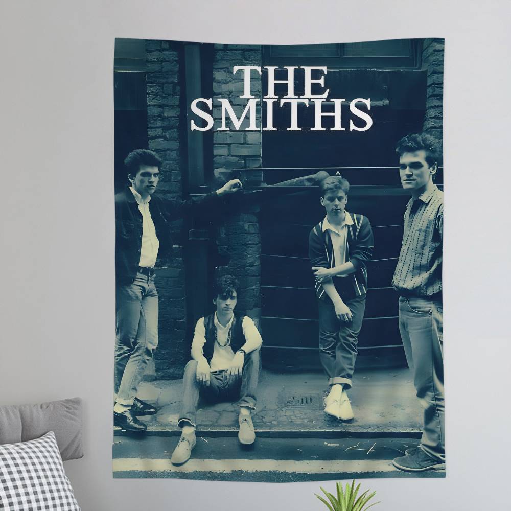 

Rock Band The Ssmiths Hanging Bohemian Tapestry Hanging Tarot Hippie Wall Rugs Dorm Japanese Tapestry 74x94cm(29x37in)
