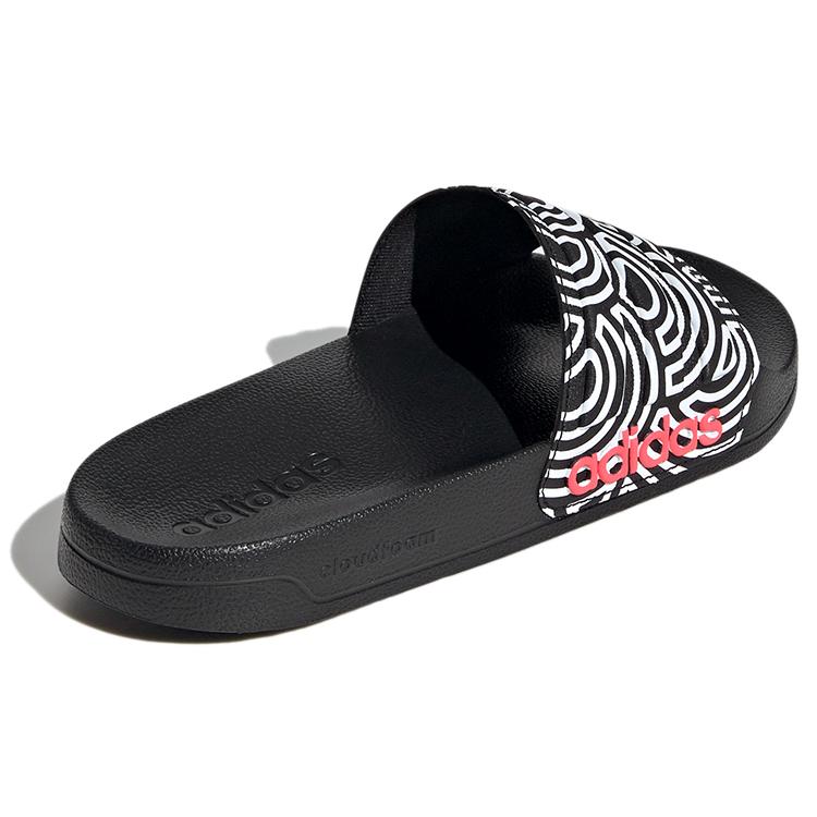 New Adidas Adilette Shower Slipper 'Black White' Women's FX1200