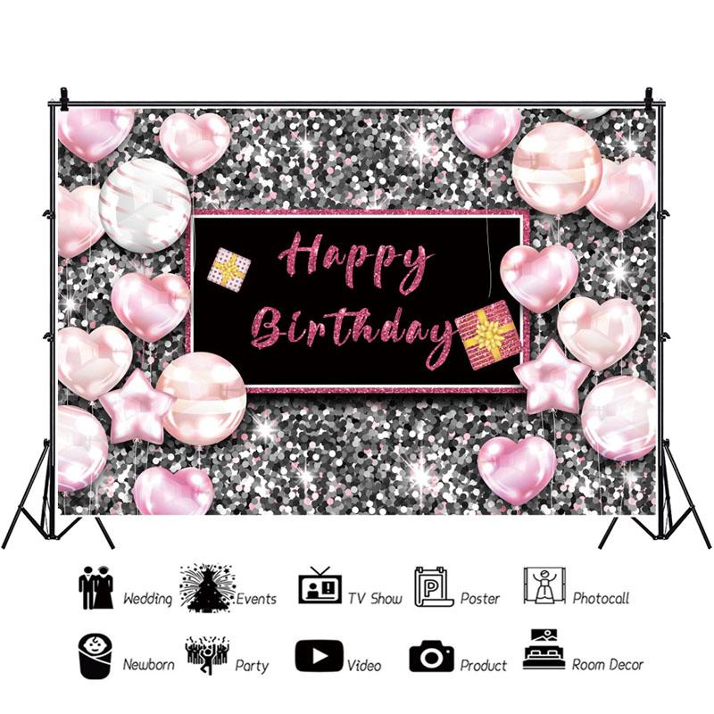 

С Днем Рождения Фон Баннер Фон Ткань Реквизит Партии Украсить B-210x150cm