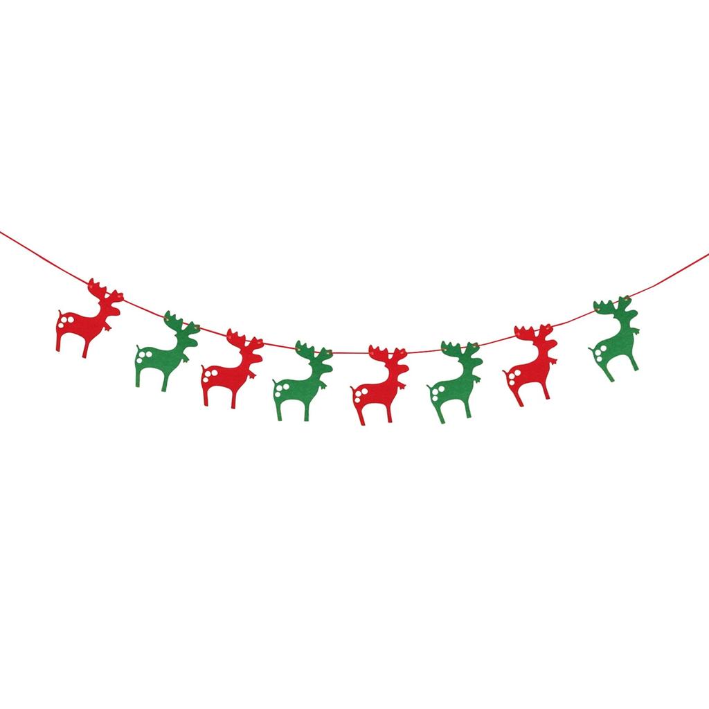 Christmas Decoration Supplies, Hanging Flags, Scene Arrangement, Non-Woven Fabric, Flag Pulling