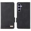 For Samsung Galaxy S25 Case Leather Wallet Flip Phone Cover with Hardware Decor