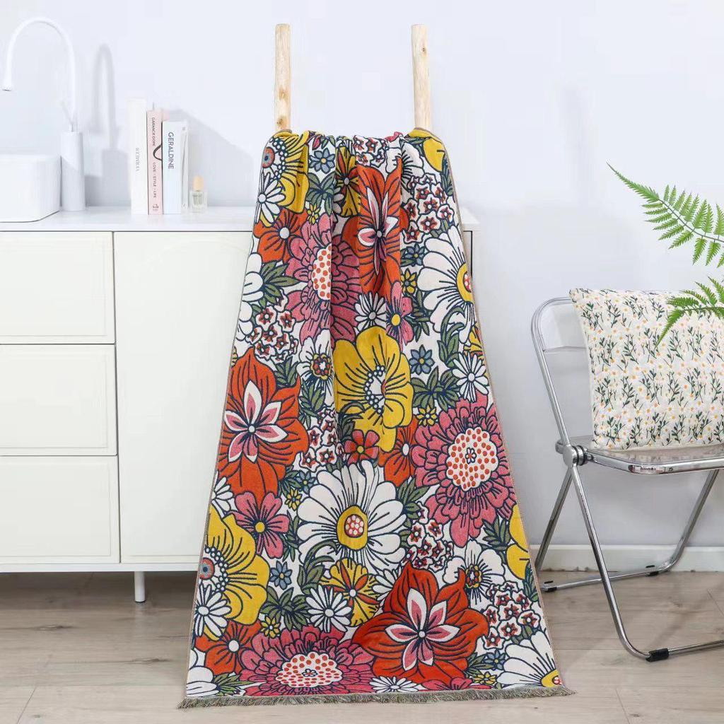 Pure Cotton Multi-Layer Gauze Blanket & Towel - Extra Large, Multipurpose use for Bath, Sofa, or Nap.