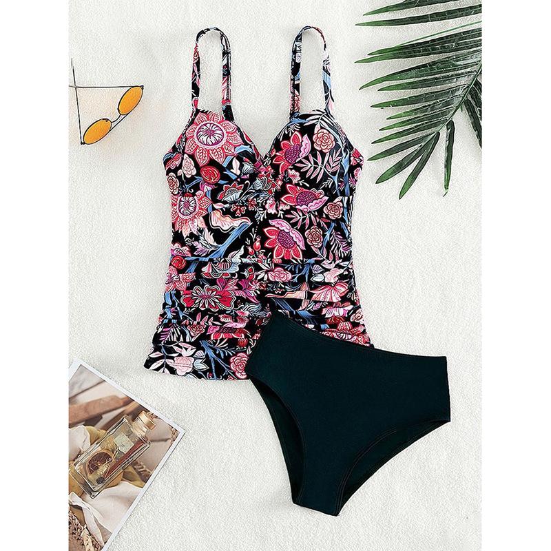 

Sexy Bikini Set Swimsuit Woman Swimwear Two Piece Print Beachwear Swimming Suit Women Bathing Suit S синий