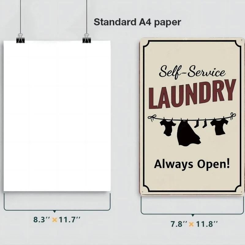 Laundry Vintage Metal Posters Tin Signs Decor Funny Metal Plaque Pin Up Girl Home Wall Art Painting