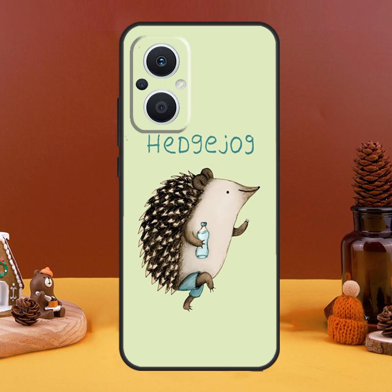 Hedgehog Case For OPPO Reno 10 Pro 11 F 4 5 6 7 8 Lite 4Z 5Z 8T OPPO Find X5 X2 X3 Lite X6 Pro Cover