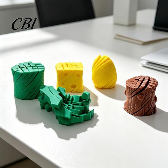 Customizable Multi-piece Game Decor 3D Printed Spiral Fidget Toy, Creative Stress Relief Ornaments, Compact Portable Reliever Decompression