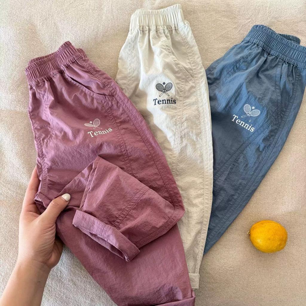 Kids Summer Lightweight Quick-Dry Solid Anti-Mosquito Straight Leg Pants