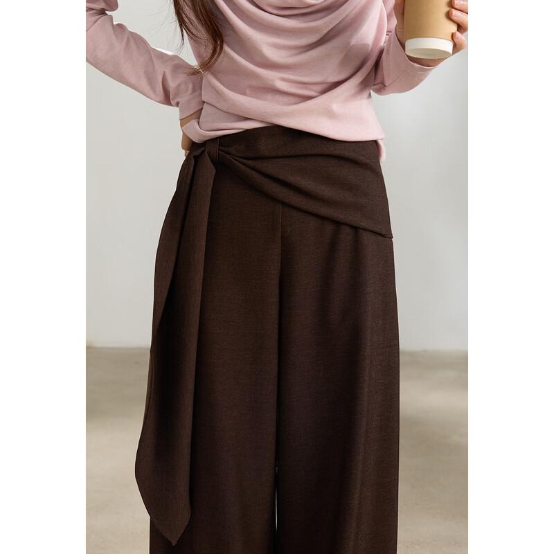 Mishow Women's High-Waist Wide-Leg Commuter Pants