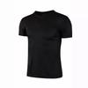 Quick-drying crew neck sports T-shirt gym fitness shirt training running T-shirt men's breathable sportswear
