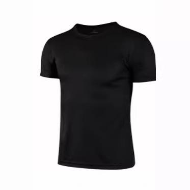 Quick-drying crew neck sports T-shirt gym fitness shirt training running T-shirt men's breathable sportswear