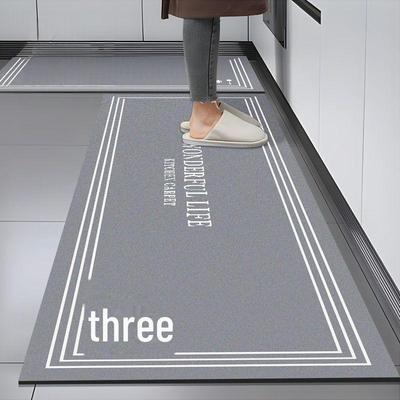 Water-Absorbing Non-Slip Bathroom Diatom Mud Floor Mats, Wear-Resistant, Quick-Drying, Easy-Care Carpets