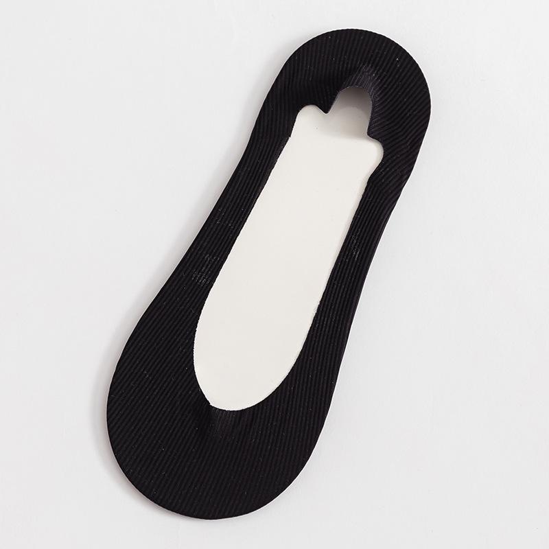 Șosete de damă subțiri de vară, antiderapante, cu fund de bumbac, cu gură joasă, invizibile, tip șosete barcă din mătase de gheață