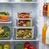 Large Capacity Food Storage Container 304 Stainless Steel Lunch Box Refrigerator Sealed Fruit Vegetable Fresh-keeping Box