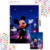Diamond Painting Mickey Mouse City Night DIY Diamond Art Painting Set for Home Office Decoration Handmade Gifts